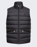 Moncler Men's Treompan Quilted Vest Black — huidige kleur