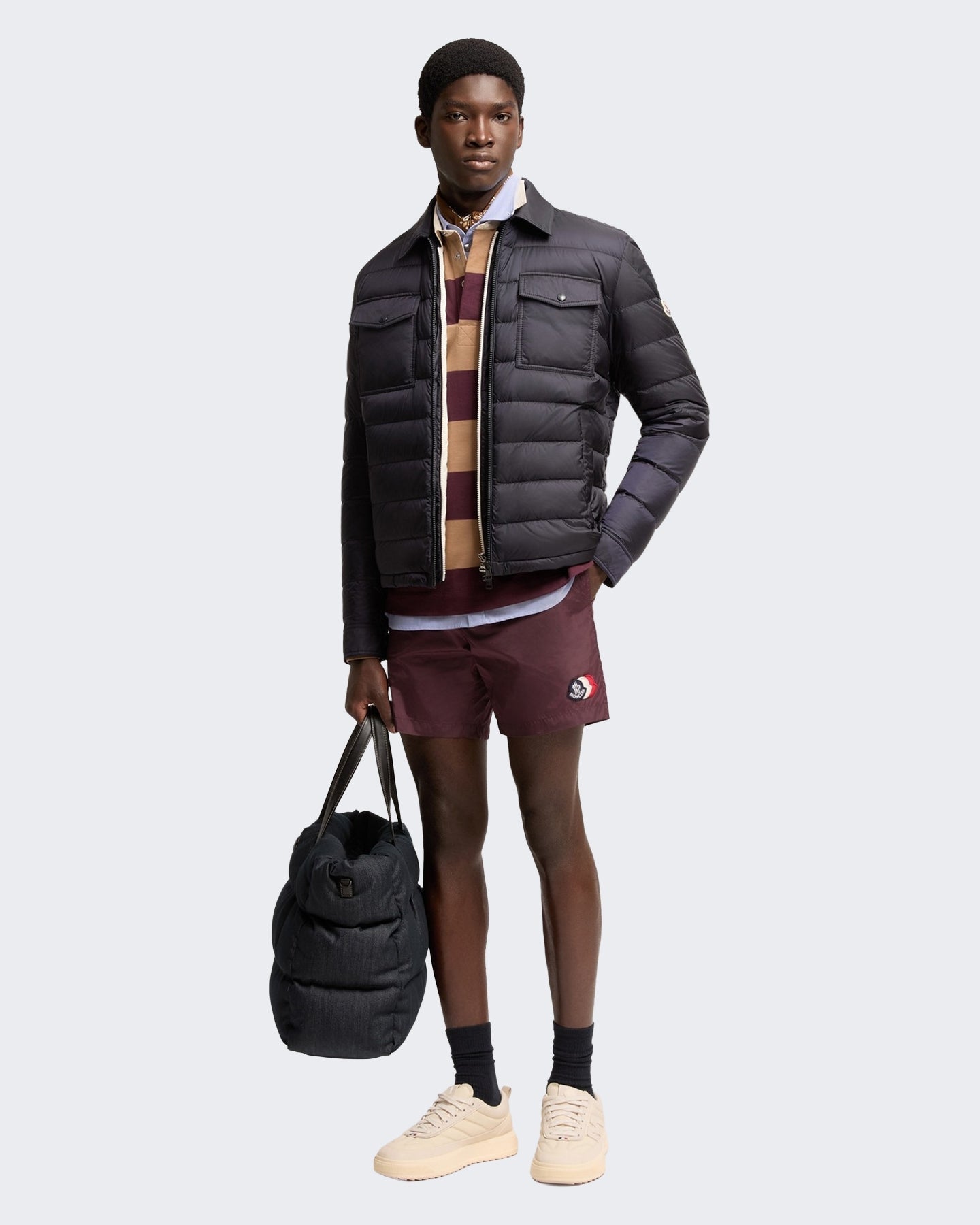 Moncler Heren Zwembroek Rood - Eleganza.nl