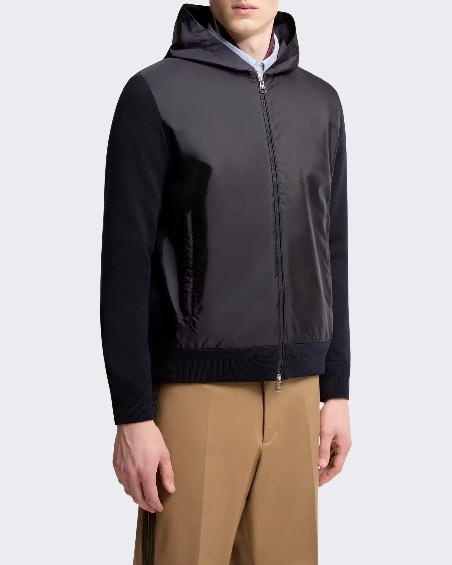 Moncler Moncler Heren Cardigan-L20919b00020 M1113-Blue Blauw - Eleganza.nl
