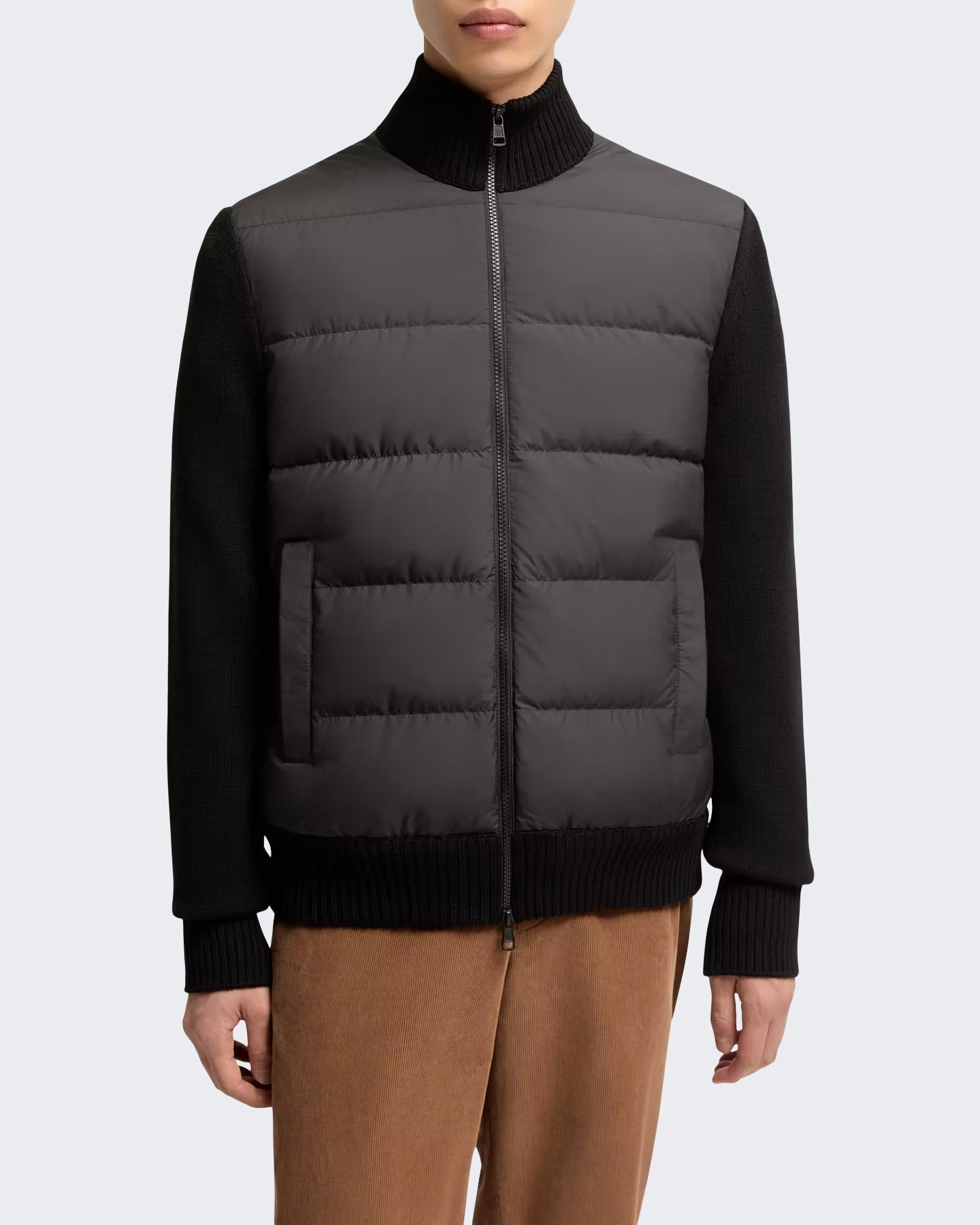 Moncler Moncler Heren Cardigan-L20919b00027 M1131-Black Zwart - Eleganza.nl