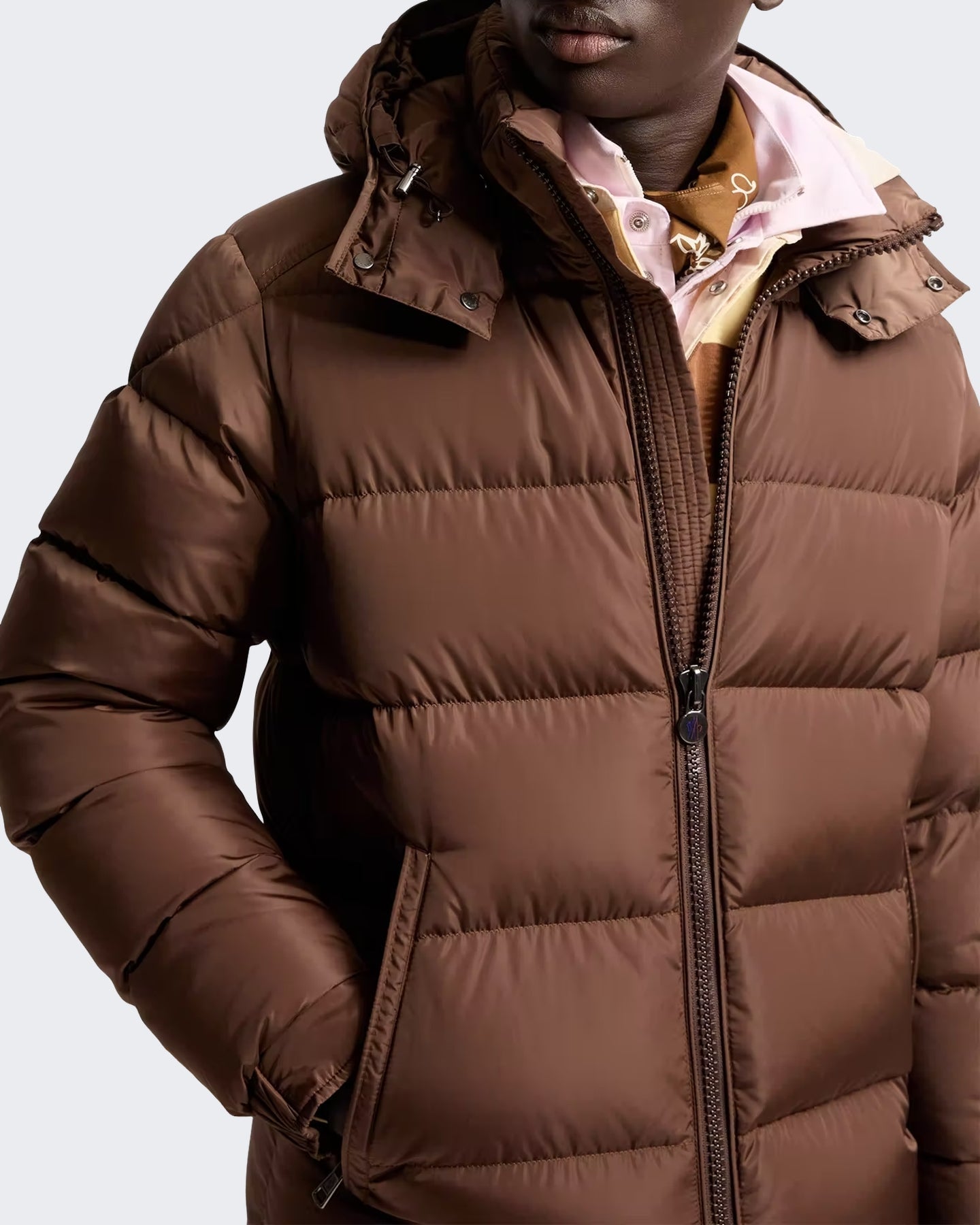 Moncler Moncler Heren Moncler_maya Jacket-L20911a53600 539zd-Brown Bruin - Eleganza.nl
