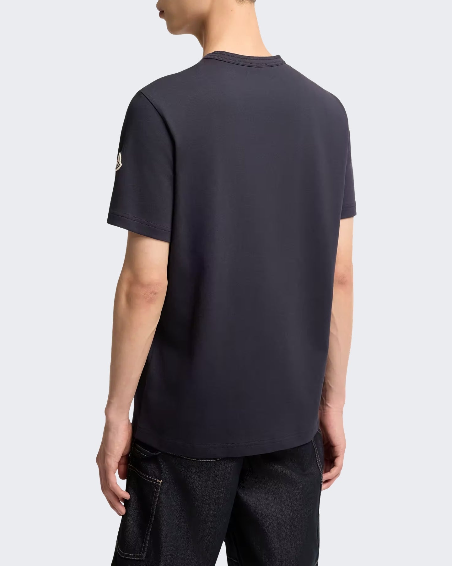 Moncler Moncler Heren Ss T-Shirt-L20918c00012 89aug-Blauw - Eleganza.nl
