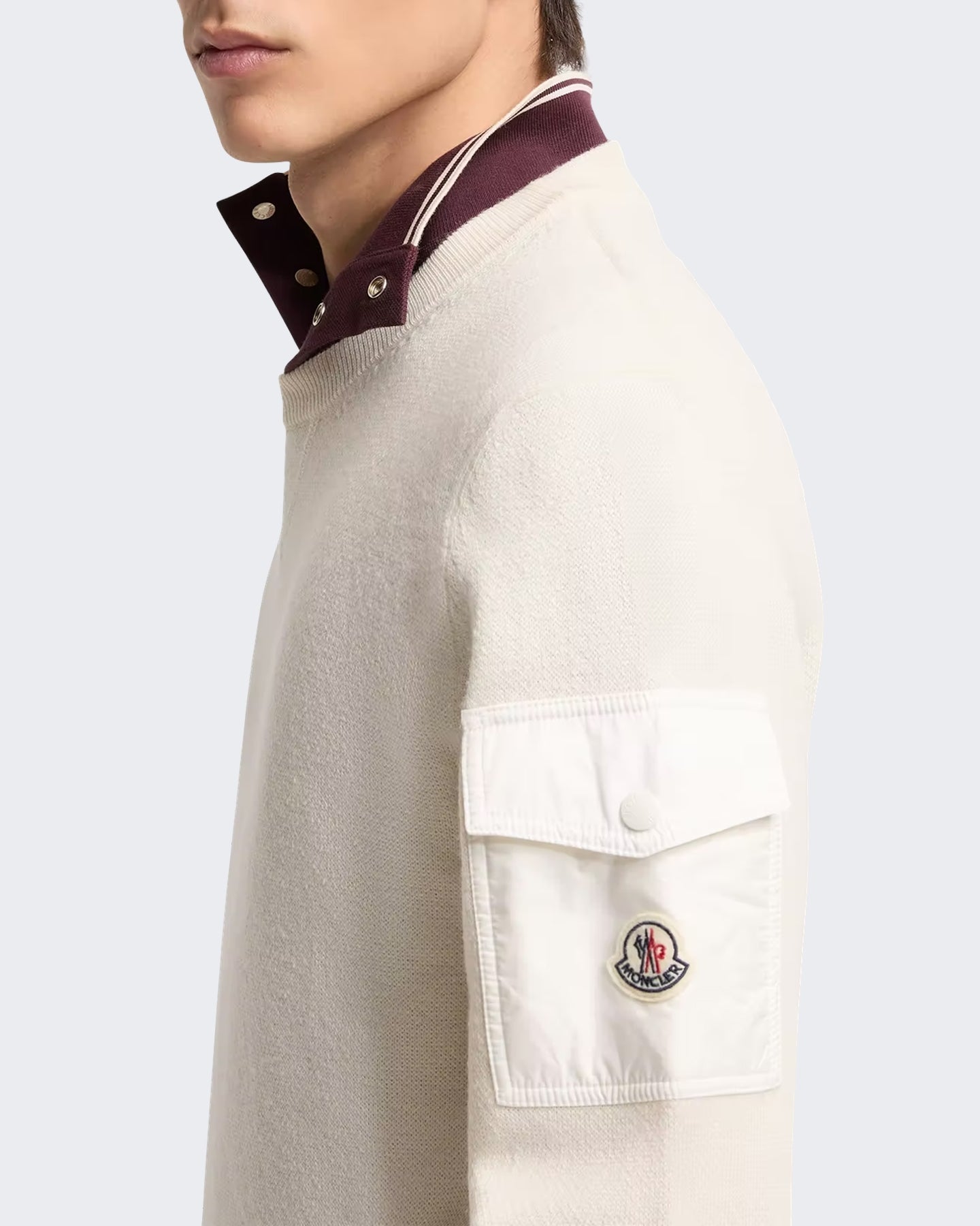 Moncler Moncler Heren Sweater met ronde hals Naturel - Eleganza.nl