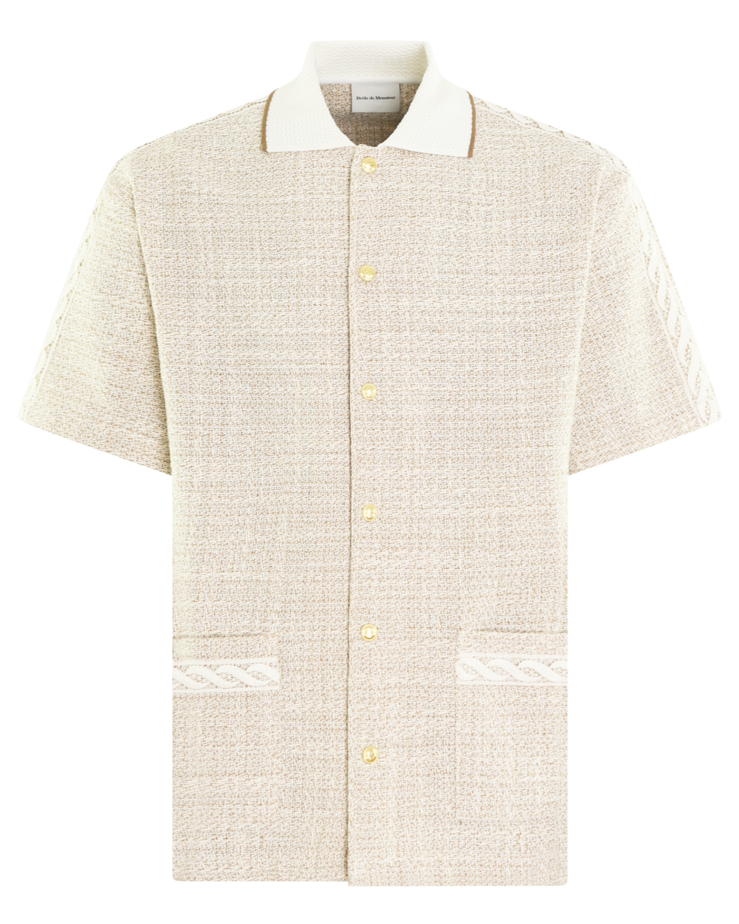 Heren La Chemise Tweed Beige