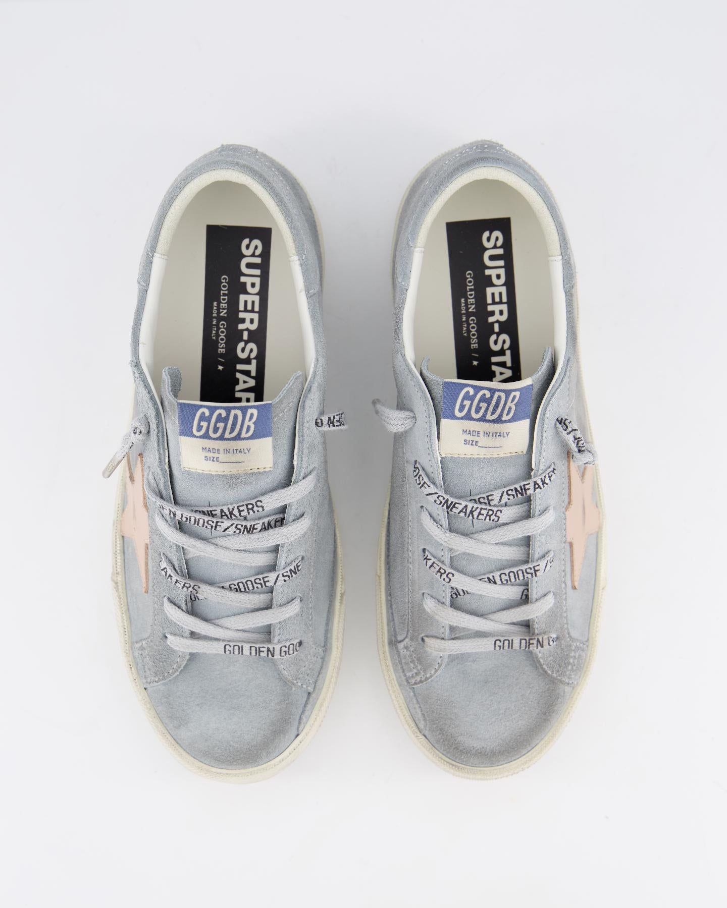 Dames Super-Star Sneaker Suede Blauw