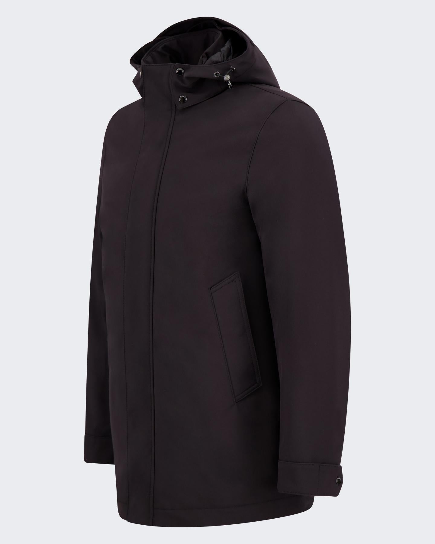 Heren Soft Shell Barrow Coat Zwart