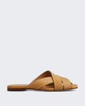 Tods Women's Sand.Cuoio Flat 99L Fasce Incr slippers — huidige kleur