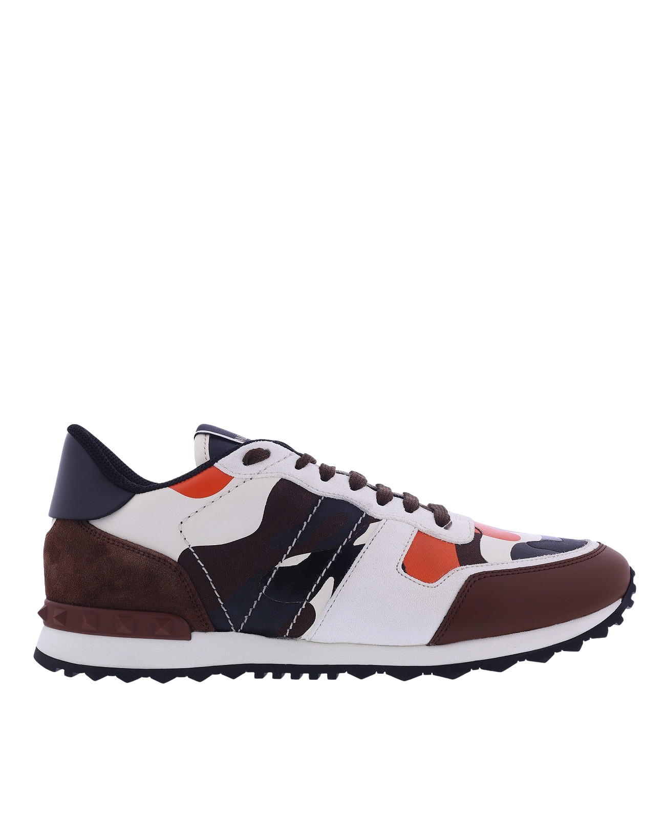 Valentino orange 2025 camo sneakers