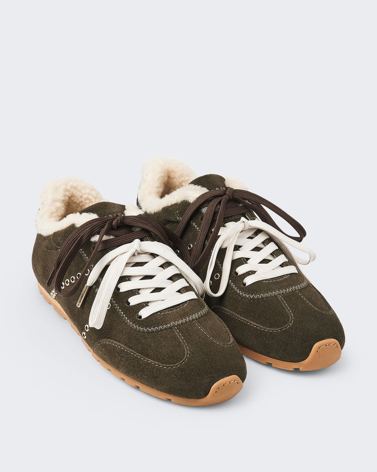 Nubikk Dames Billy Lou Fur II damessneakers Groen - Eleganza.nl