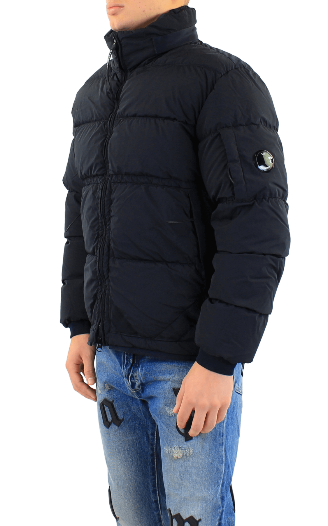 Men Nycra r down jacket blue
