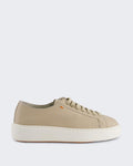 Santoni Women's Clean Sneaker White — huidige kleur