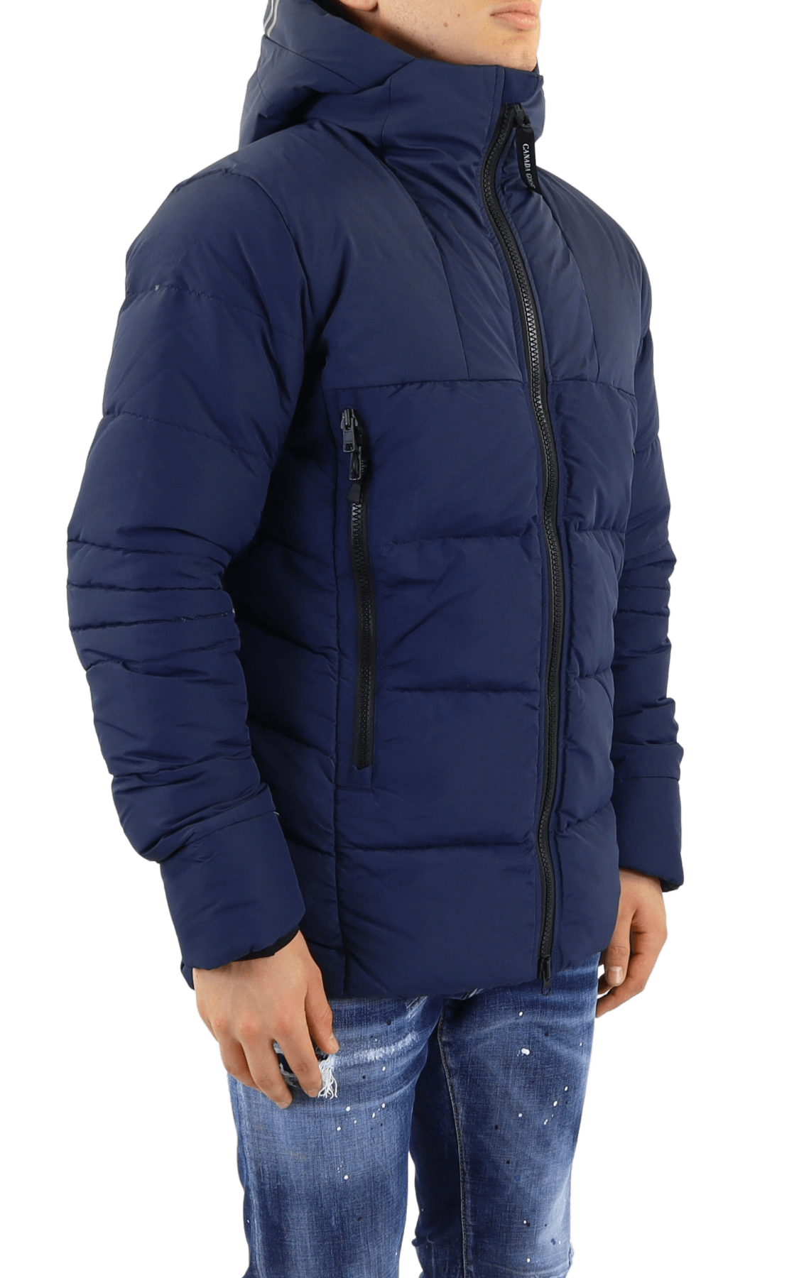 Men Hybridge Coat Blue