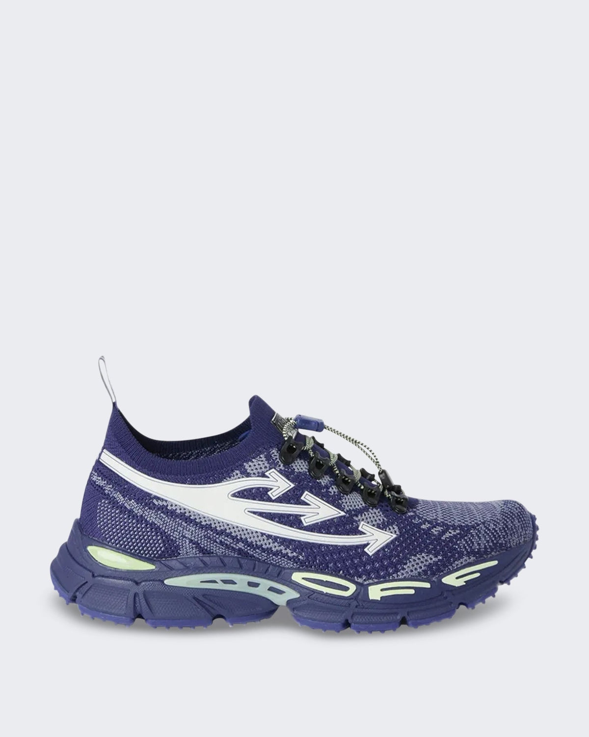 OFF WHITE Heren Gebreide sneaker in blauw en wit - Eleganza.nl