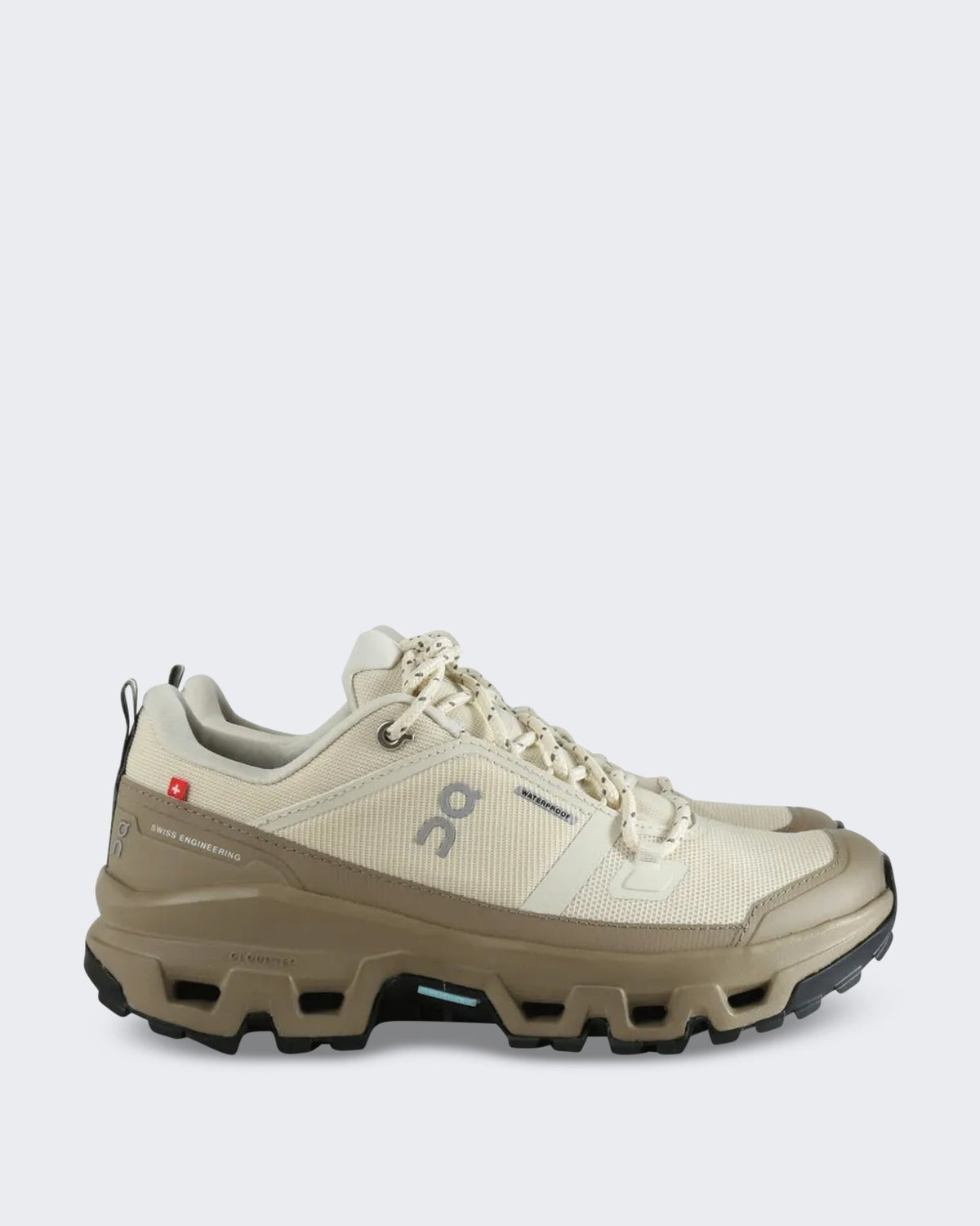 On Dames Waterdichte lage sneaker in warme aardetint Beige - Eleganza.nl