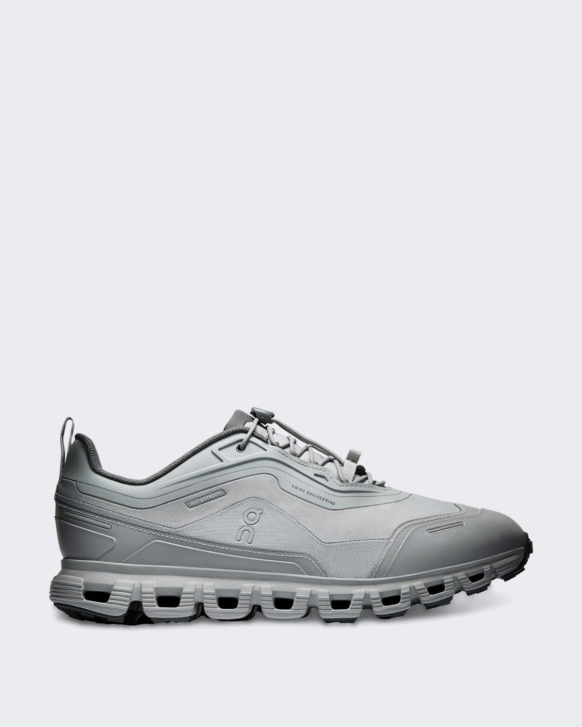 On Heren Cloud 6 Geo WP waterbestendige sneaker in grijs - Eleganza.nl