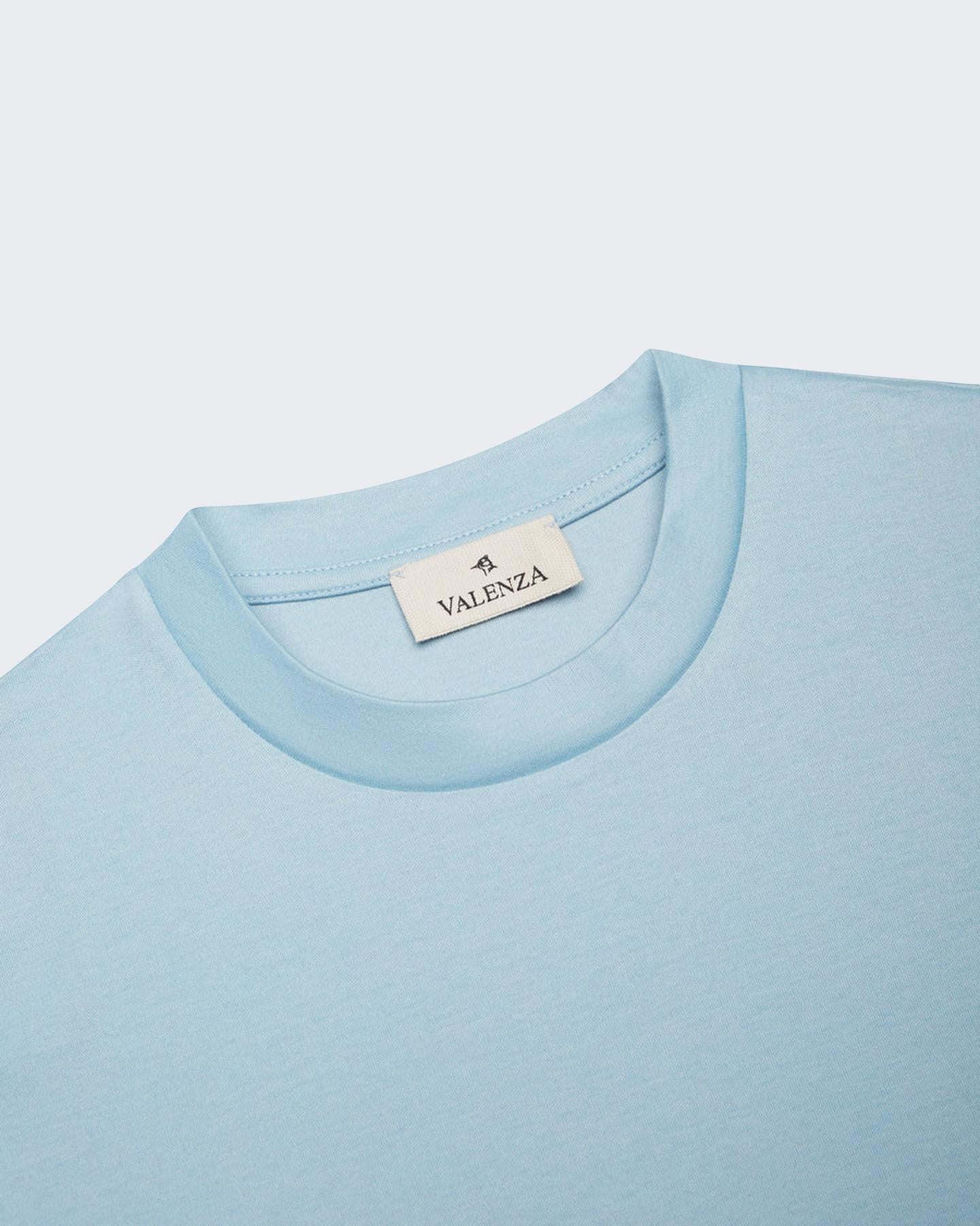 Heren Interlock Supima T-Shirt Blauw
