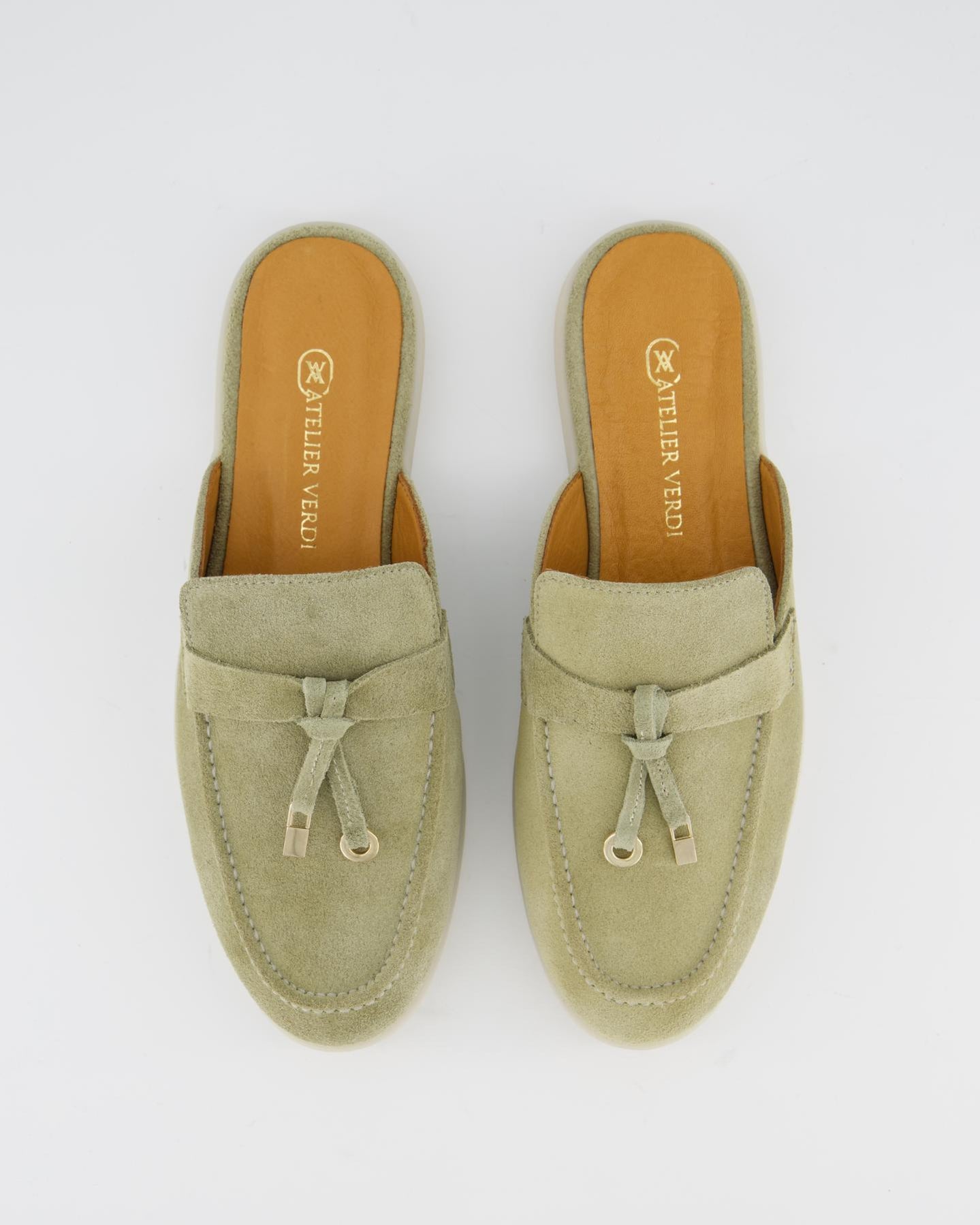 Atelier Verdi Dames Julia Slip On Advocado slippers – foto 3