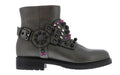 Albano Women's Harness Bi-Color Stud ankle boots