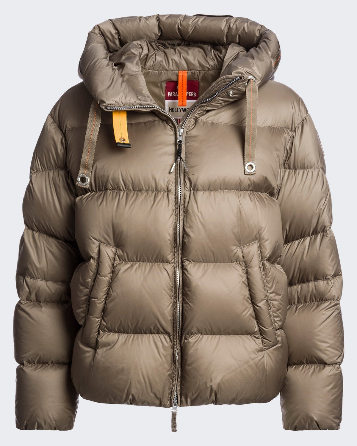 Parajumpers Dames Hooded Down Jacket-Slate Mud 0128 Grijs - Eleganza.nl