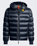 Men's Hooded Bomber-Blue Blue