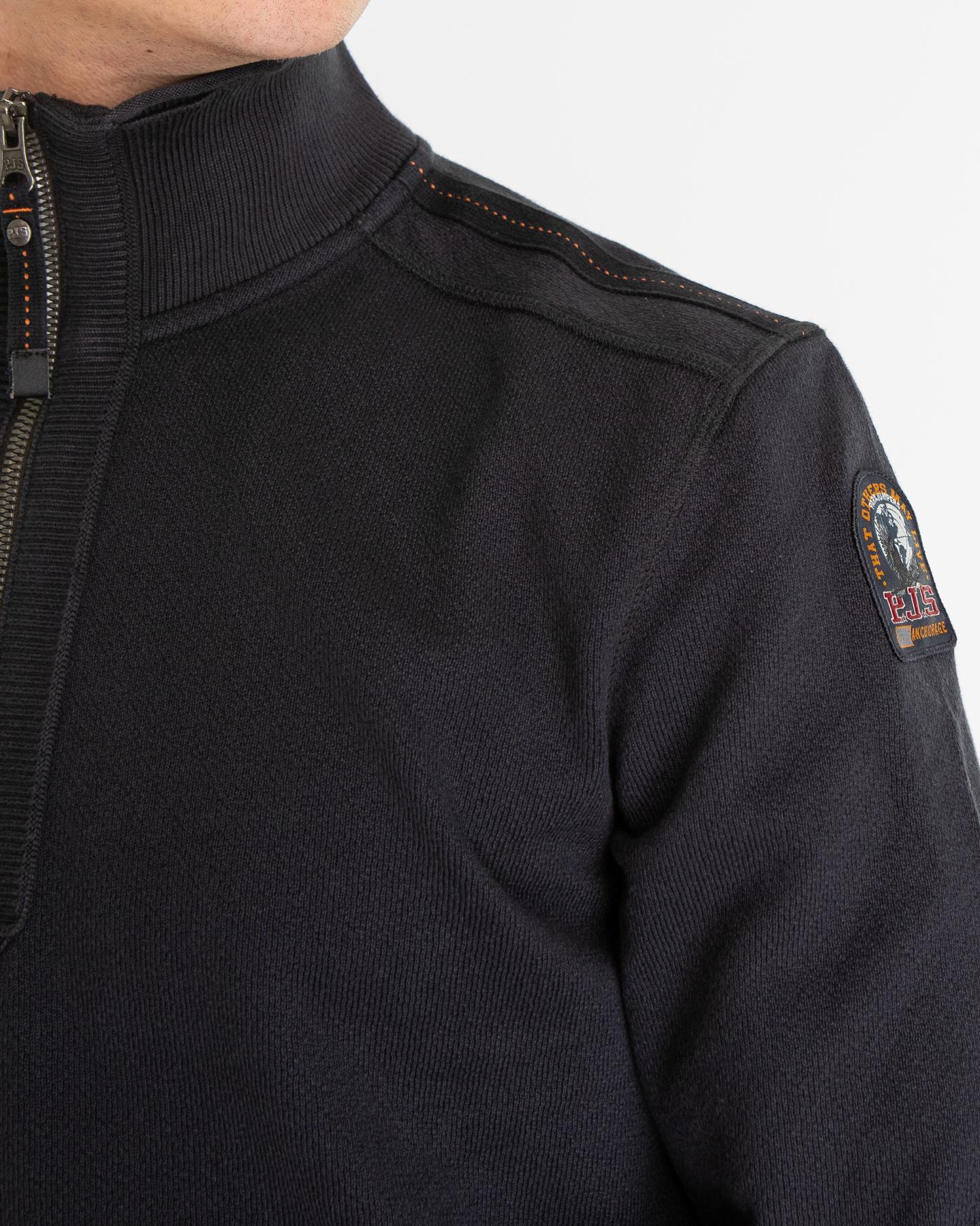 Parajumpers Heren Lenard Half Zip Zwart - Eleganza.nl