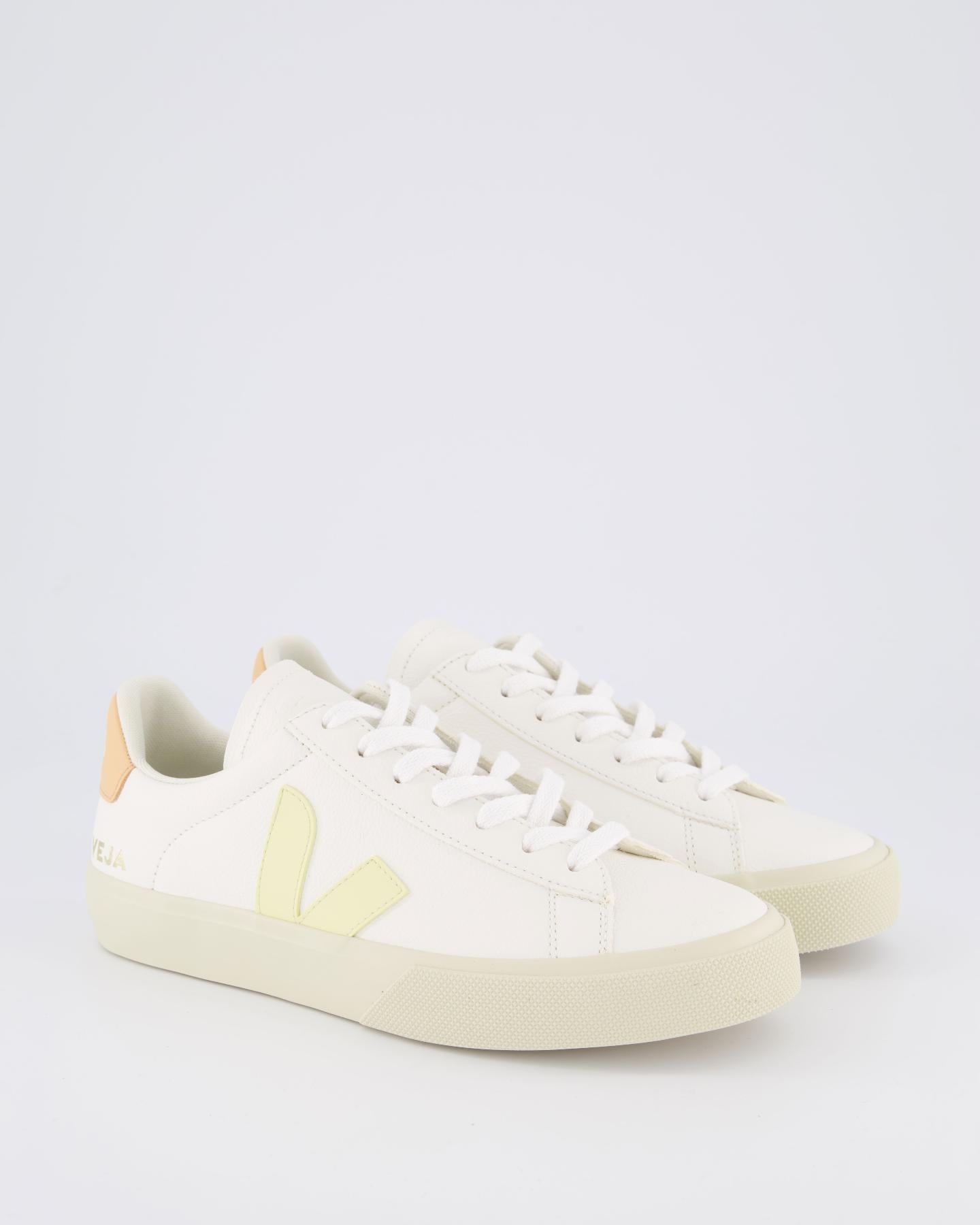 Women Campo Sneaker Leather White/Sunset