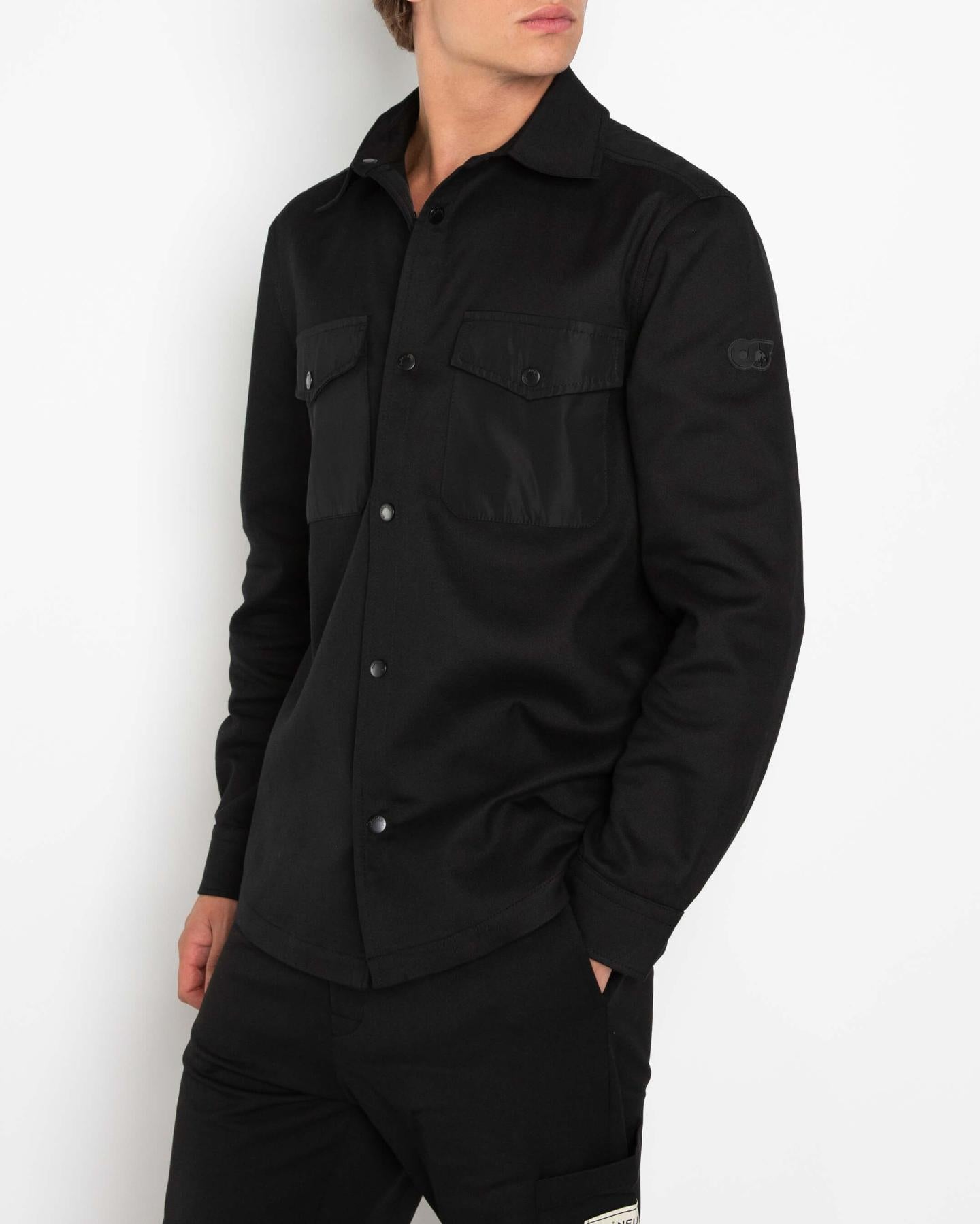 Men Waver overshirt black