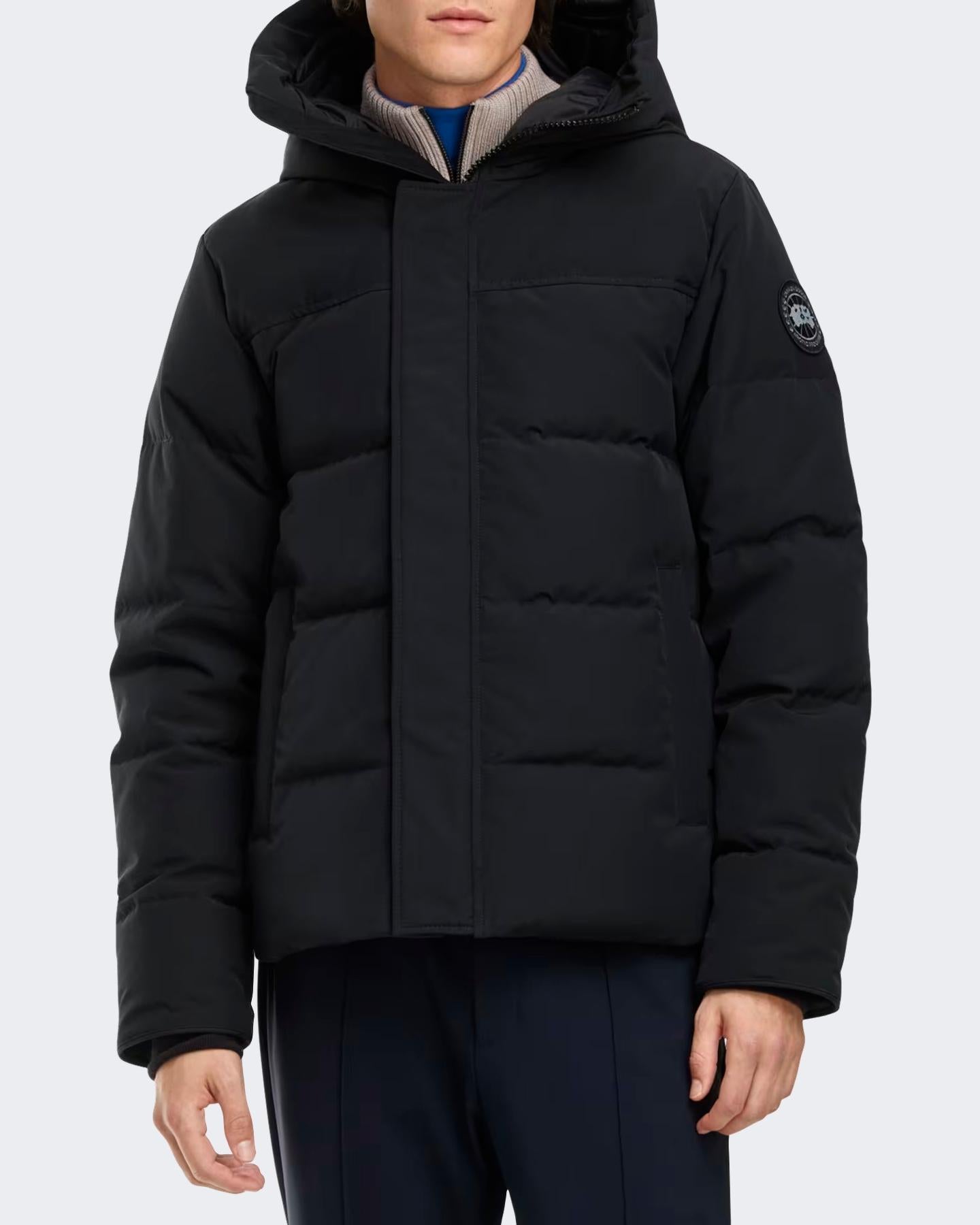 Heren Macmillan Parka- Cr Black Labe