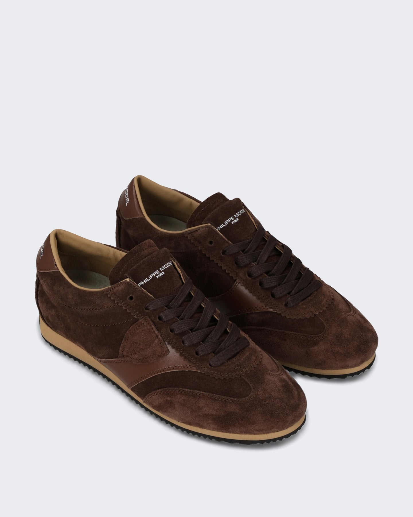 Philippe Model Dames Lage sneaker in bruine colorway Bruin - Eleganza.nl