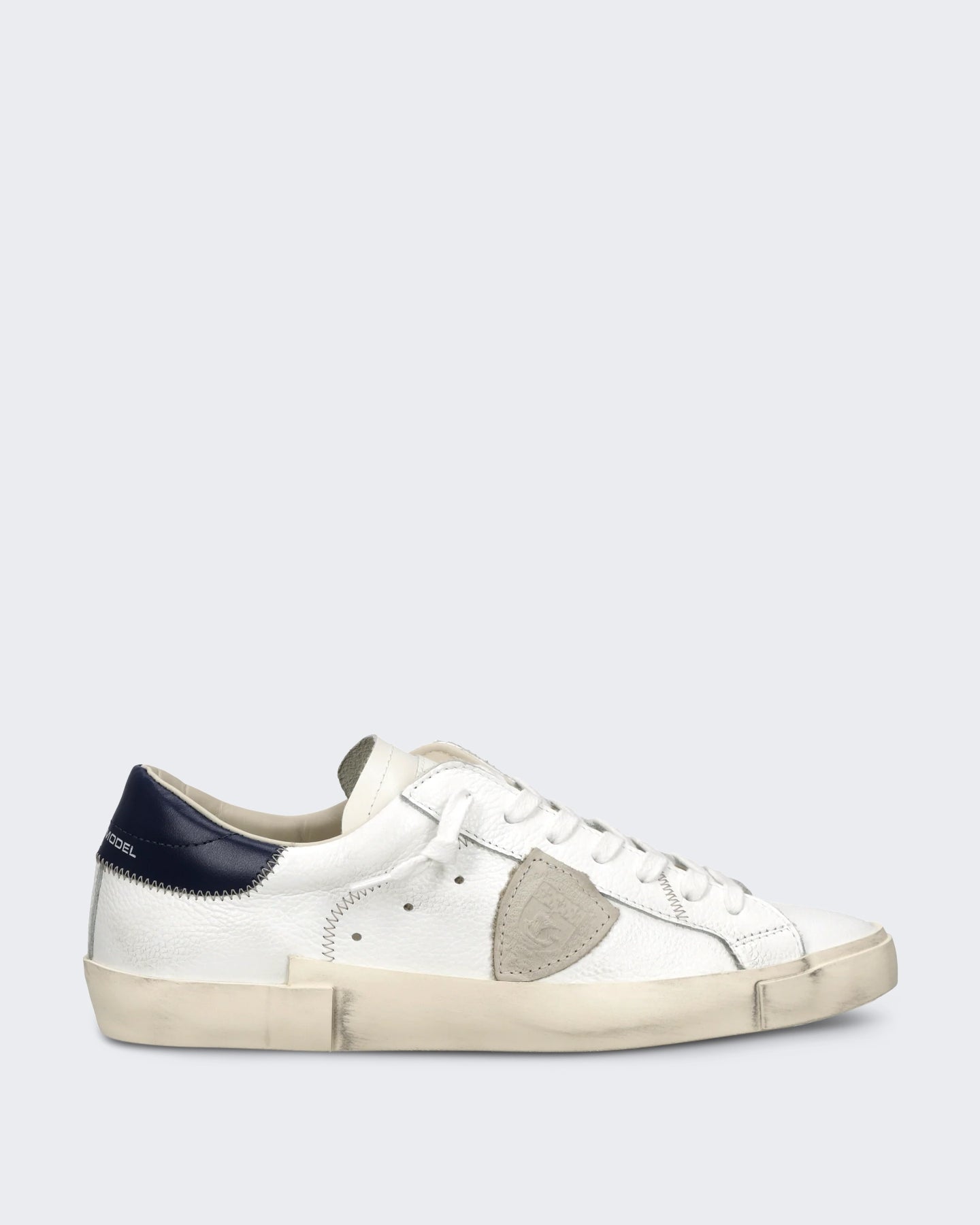 Philippe Model Heren Lage sneaker met klassiek detail Blauw - Eleganza.nl