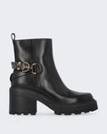 Women's Ankle boot van kalfsleer Black — huidige kleur