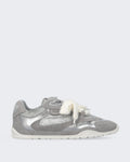 Women's Yulia sneaker van suède en fluweel met Grey