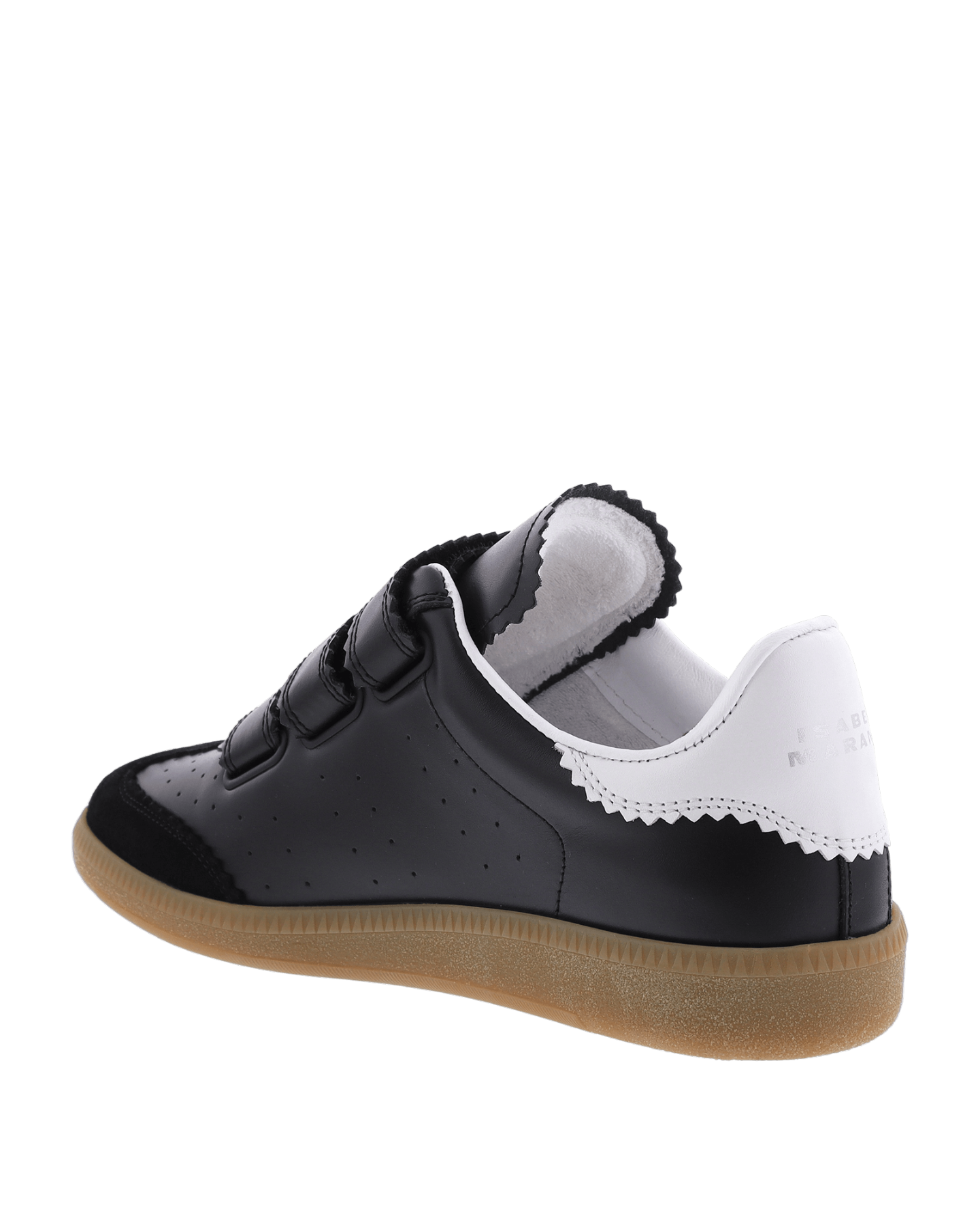 Dames Beth leren sneakers Zwart
