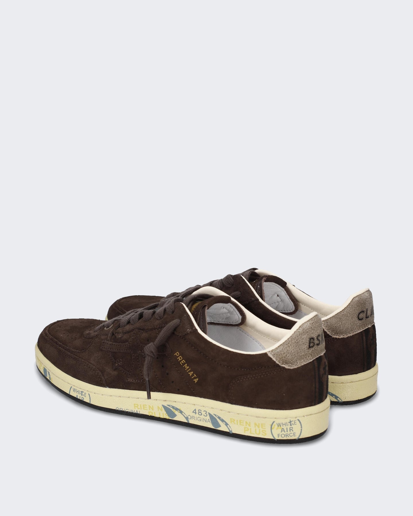 Premiata Dames Basketbal-geïnspireerde sneaker in bruin - Eleganza.nl