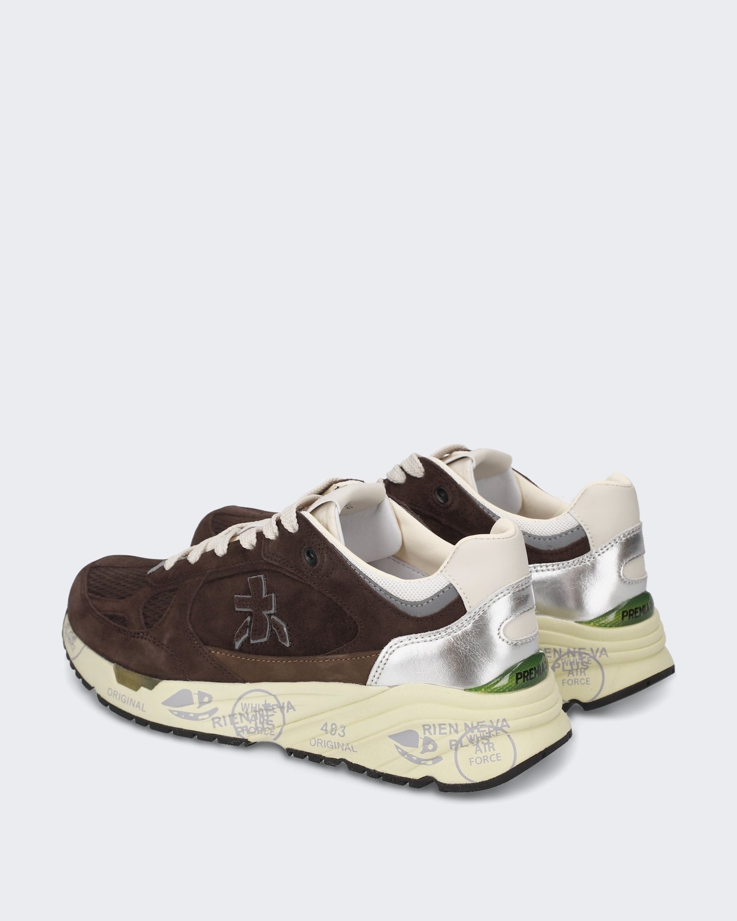 Premiata Dames Sneaker - Mased-Brown Bruin - Eleganza.nl