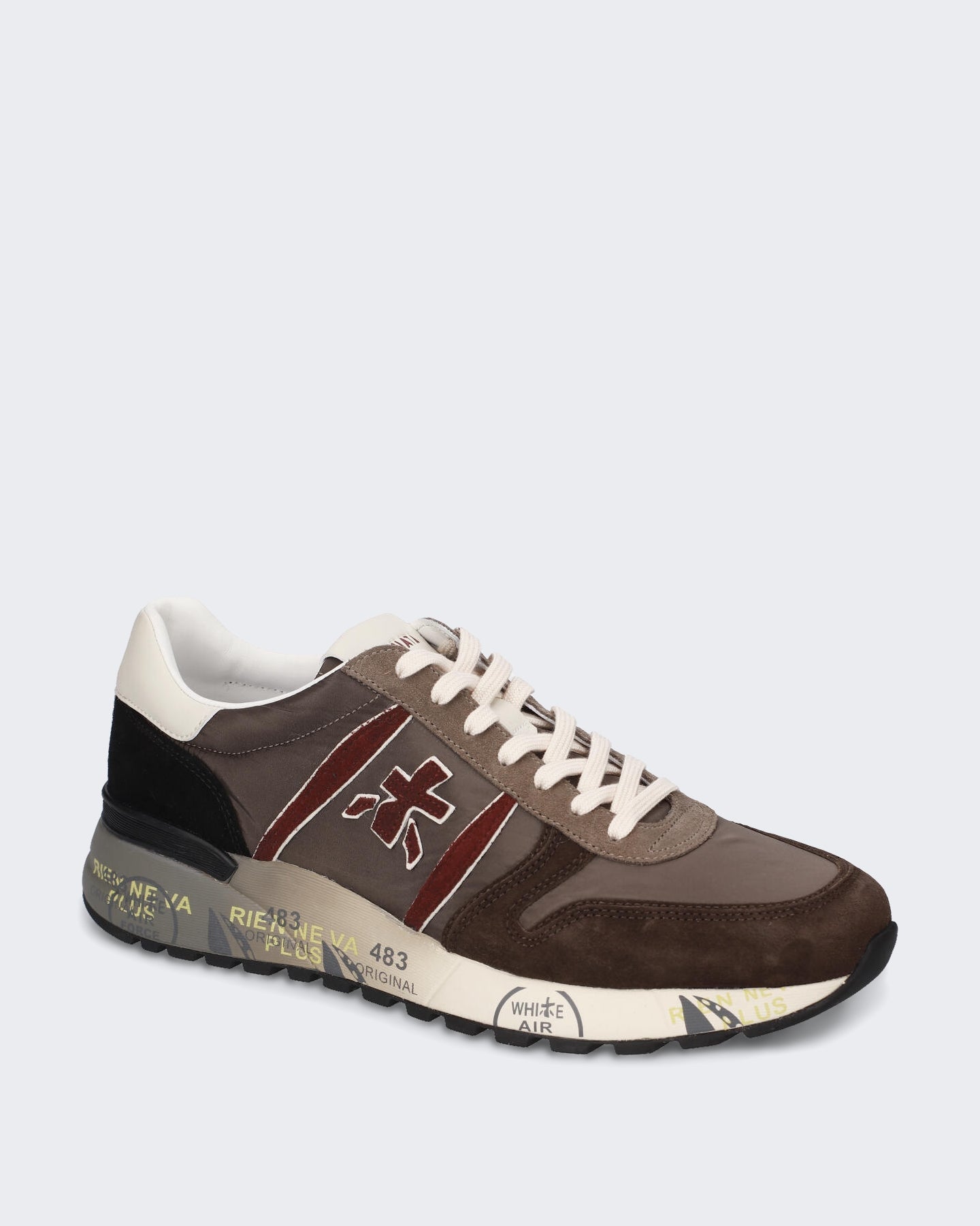 Premiata Heren Sneaker - Lander-Brown Bruin - Eleganza.nl