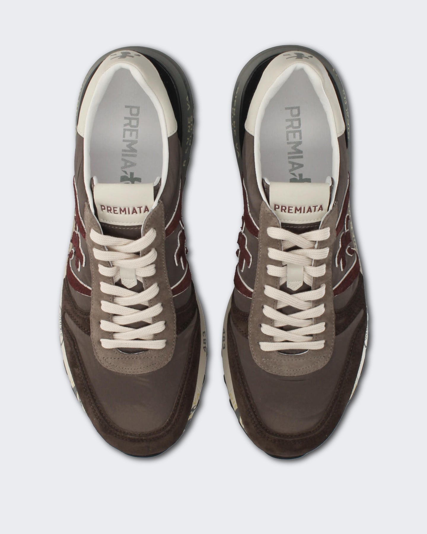 Premiata Heren Sneaker - Lander-Brown Bruin - Eleganza.nl
