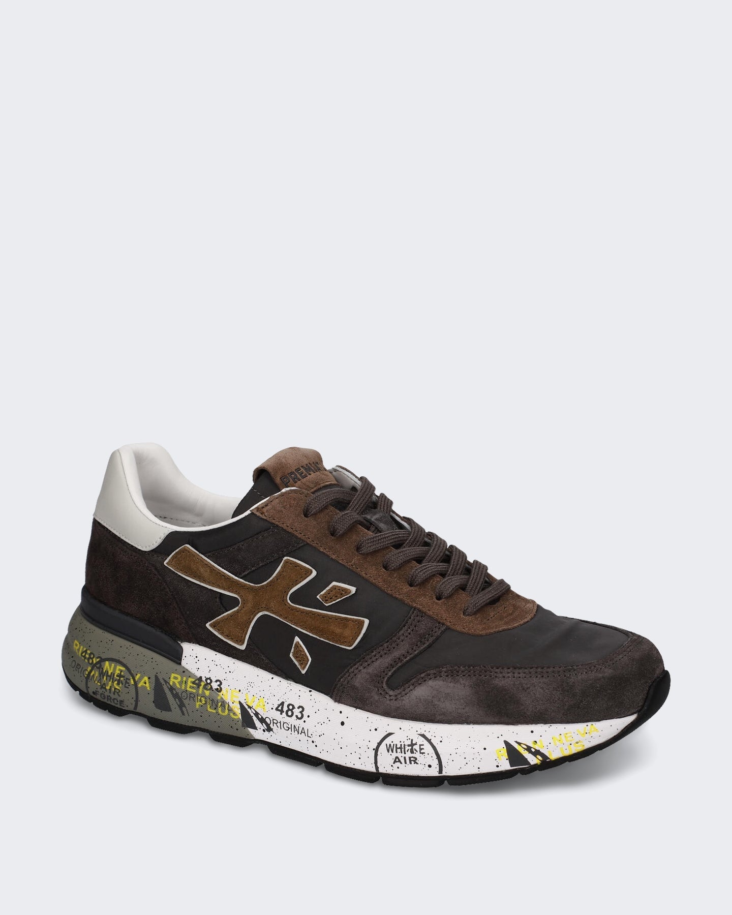 Premiata Heren Sneaker - Mick-Brown Bruin - Eleganza.nl