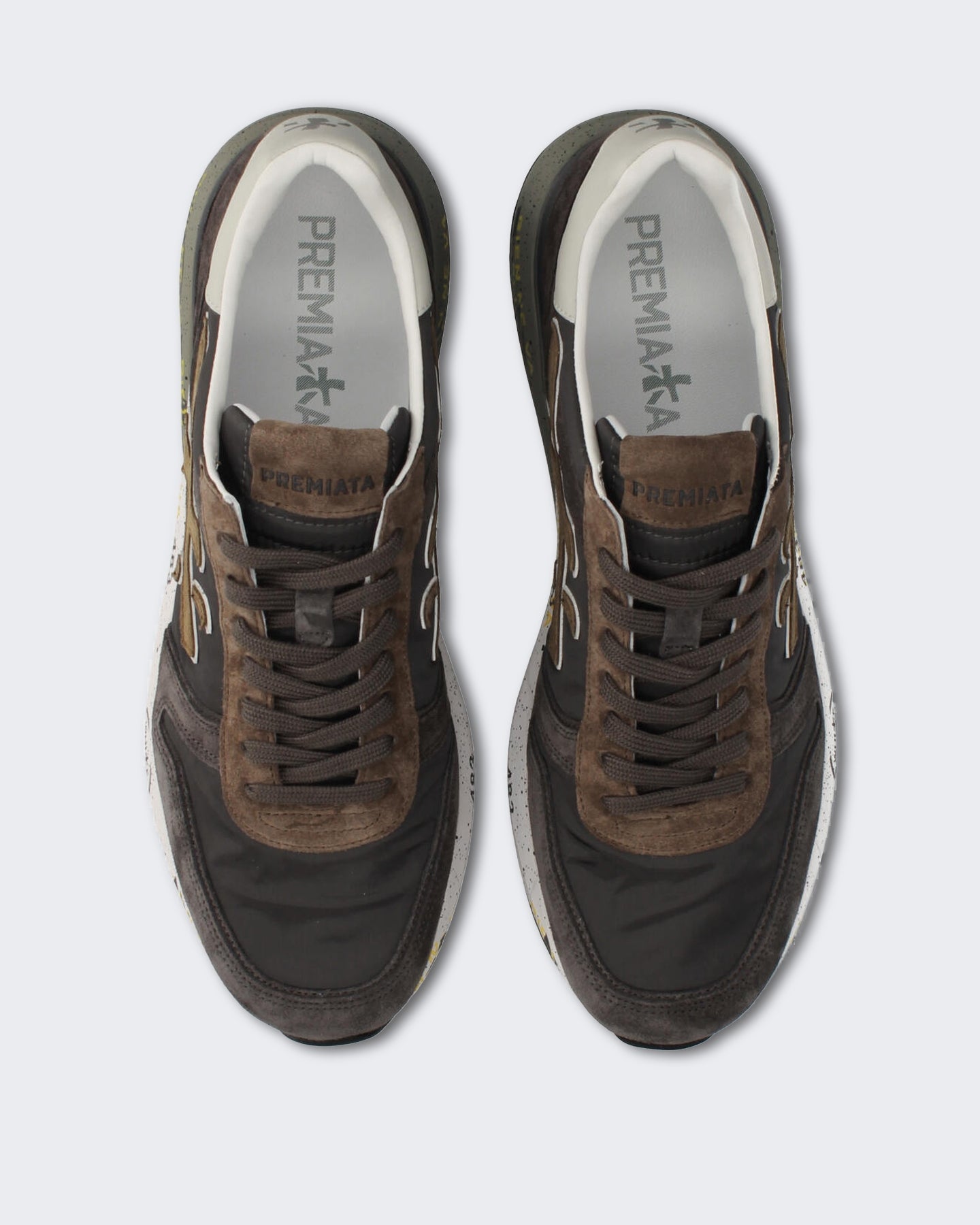 Premiata Heren Sneaker - Mick-Brown Bruin - Eleganza.nl
