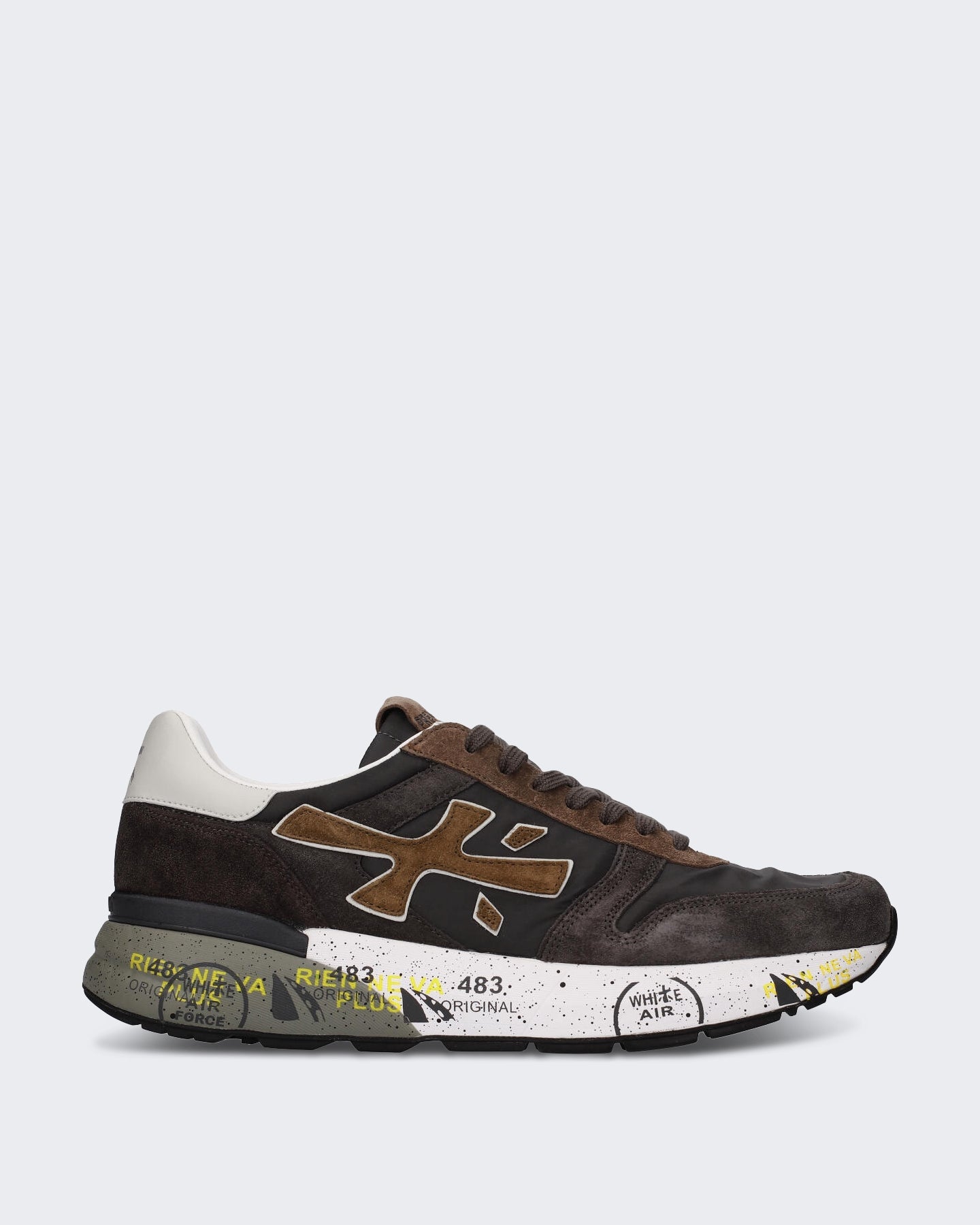 Premiata Heren Sneaker - Mick-Brown Bruin - Eleganza.nl