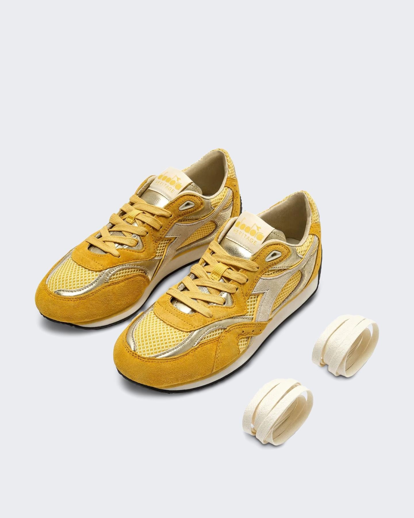 Diadora Dames Equipe Revenge Sneaker Geel