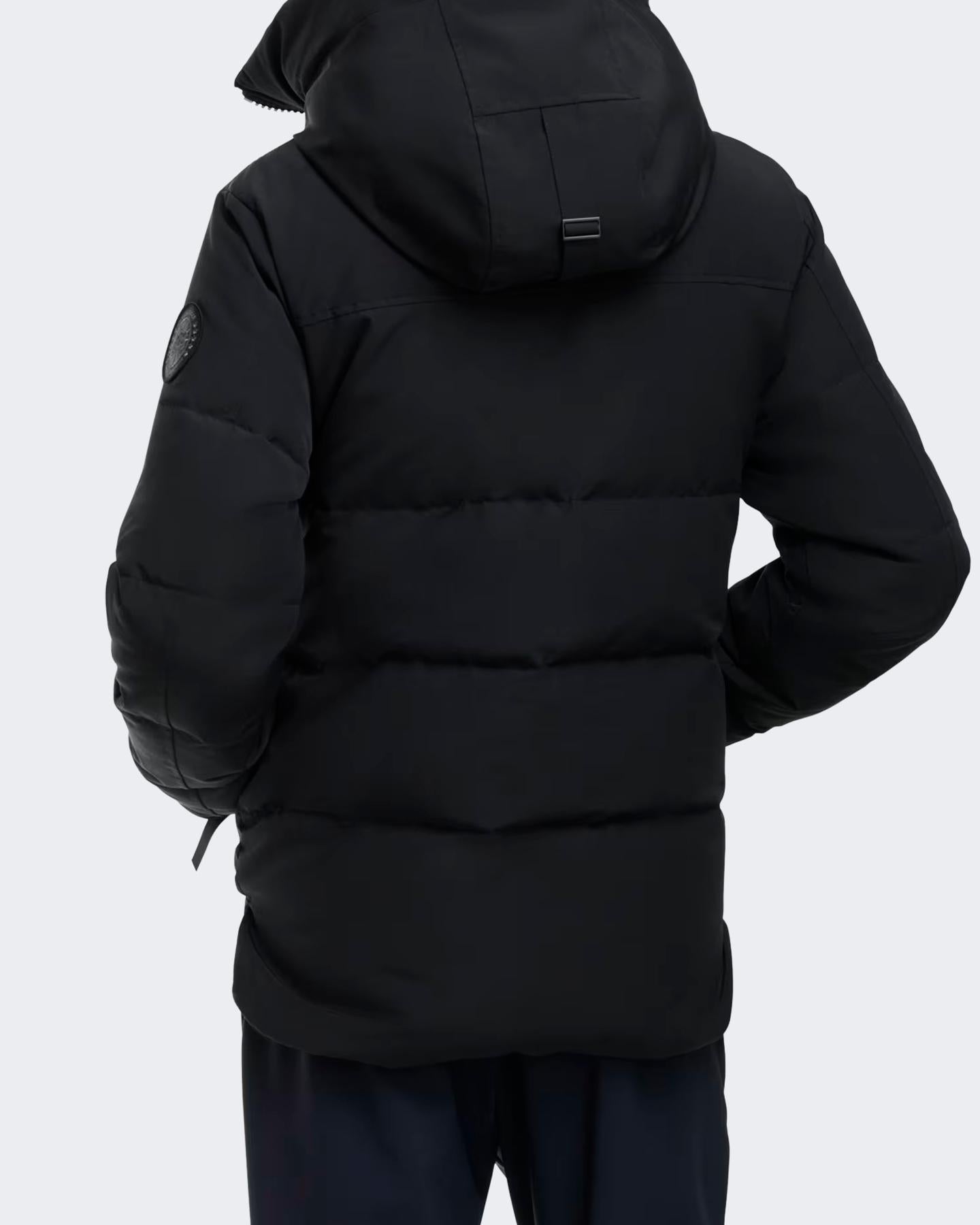 Heren Macmillan Parka- Cr Black Labe