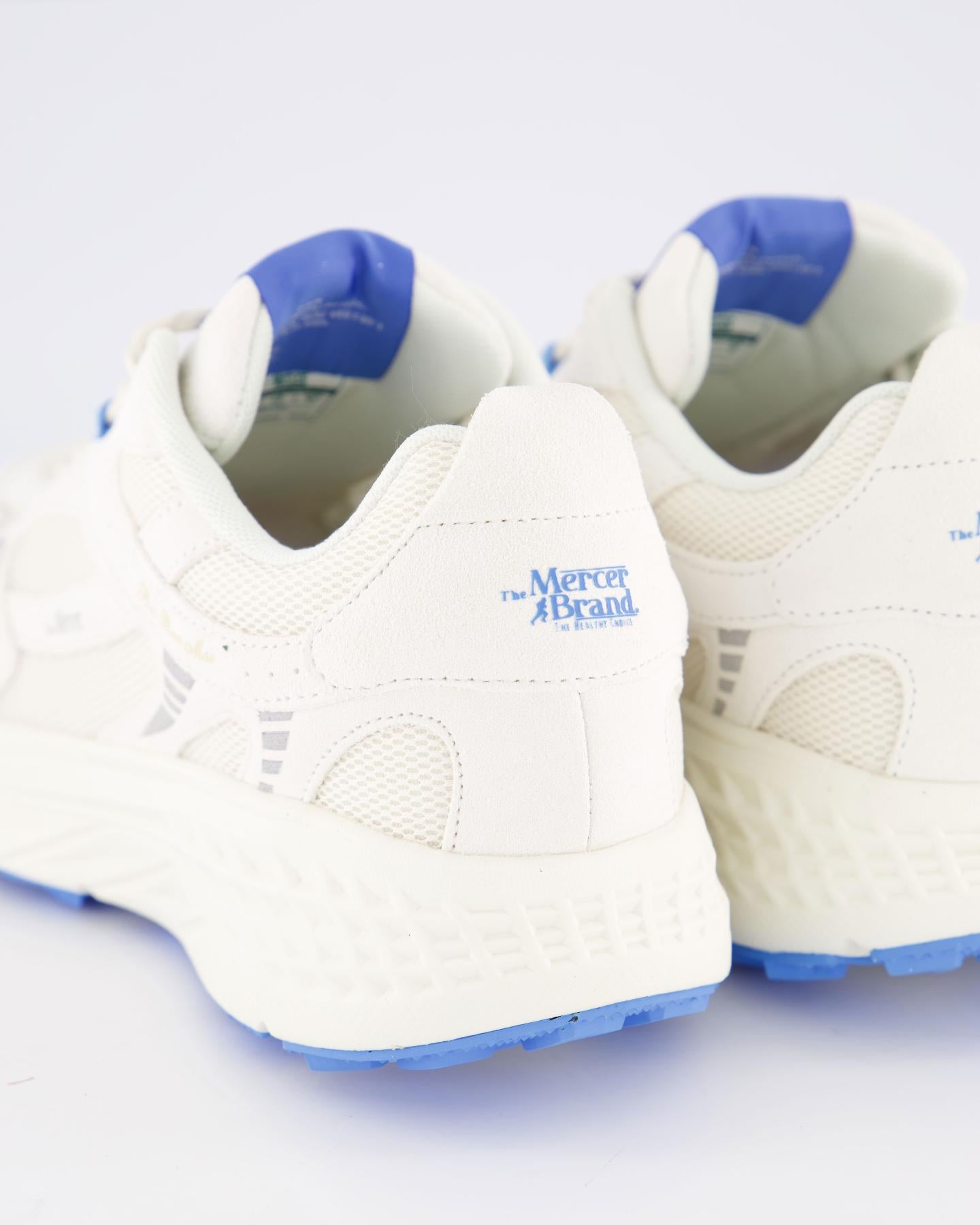 Dames The Re-Run Max Suede Wit/Blauw