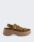 Fantasy Sandals Women's Avril Sandal Brown — huidige kleur