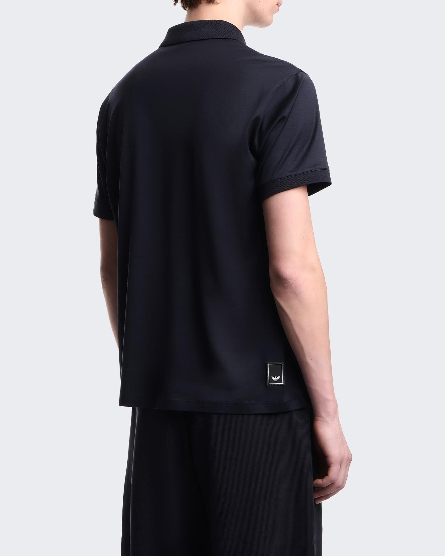 Emporio Armani Heren Jersey Polo Blauw