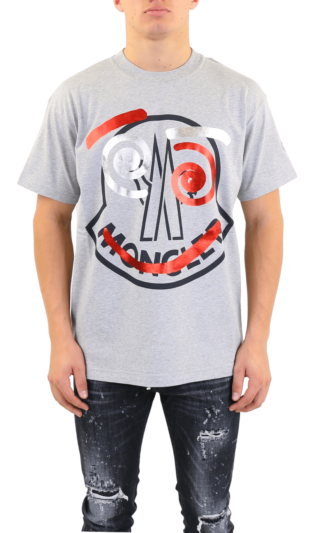 Moncler t shirt discount with big logo