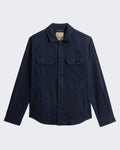 Men's Woolrich Linen Blend Safari Overshirt — huidige kleur
