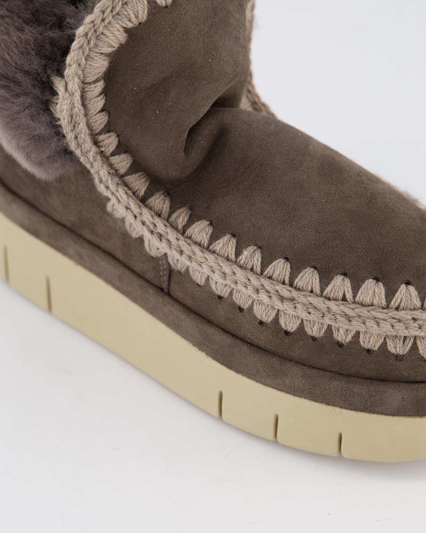Dames Welt Furry Collar Charcoal