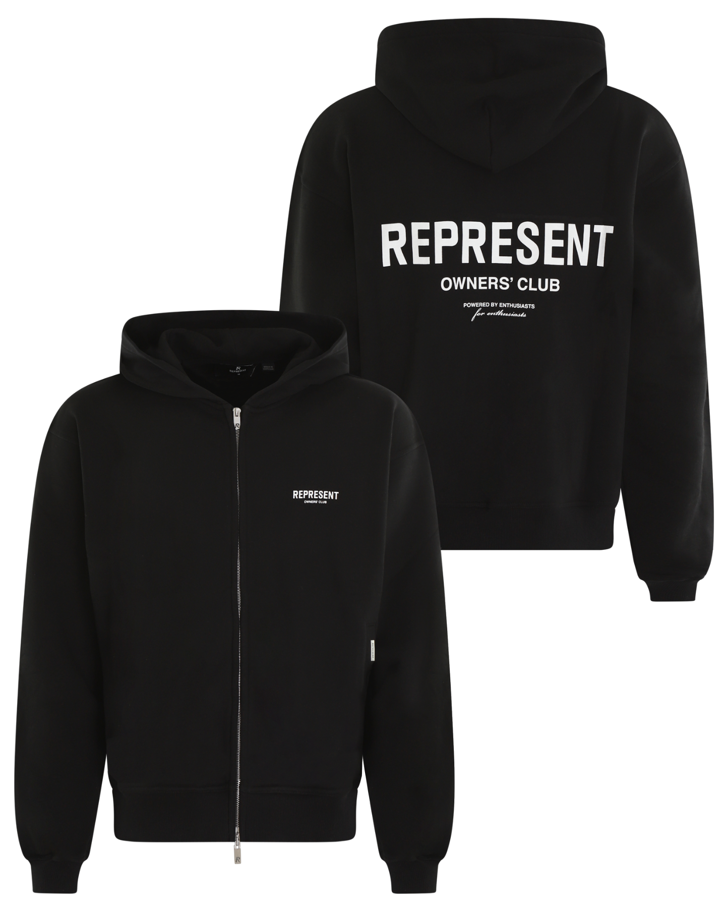 Heren Owners Club Zip Hoodie Zwart