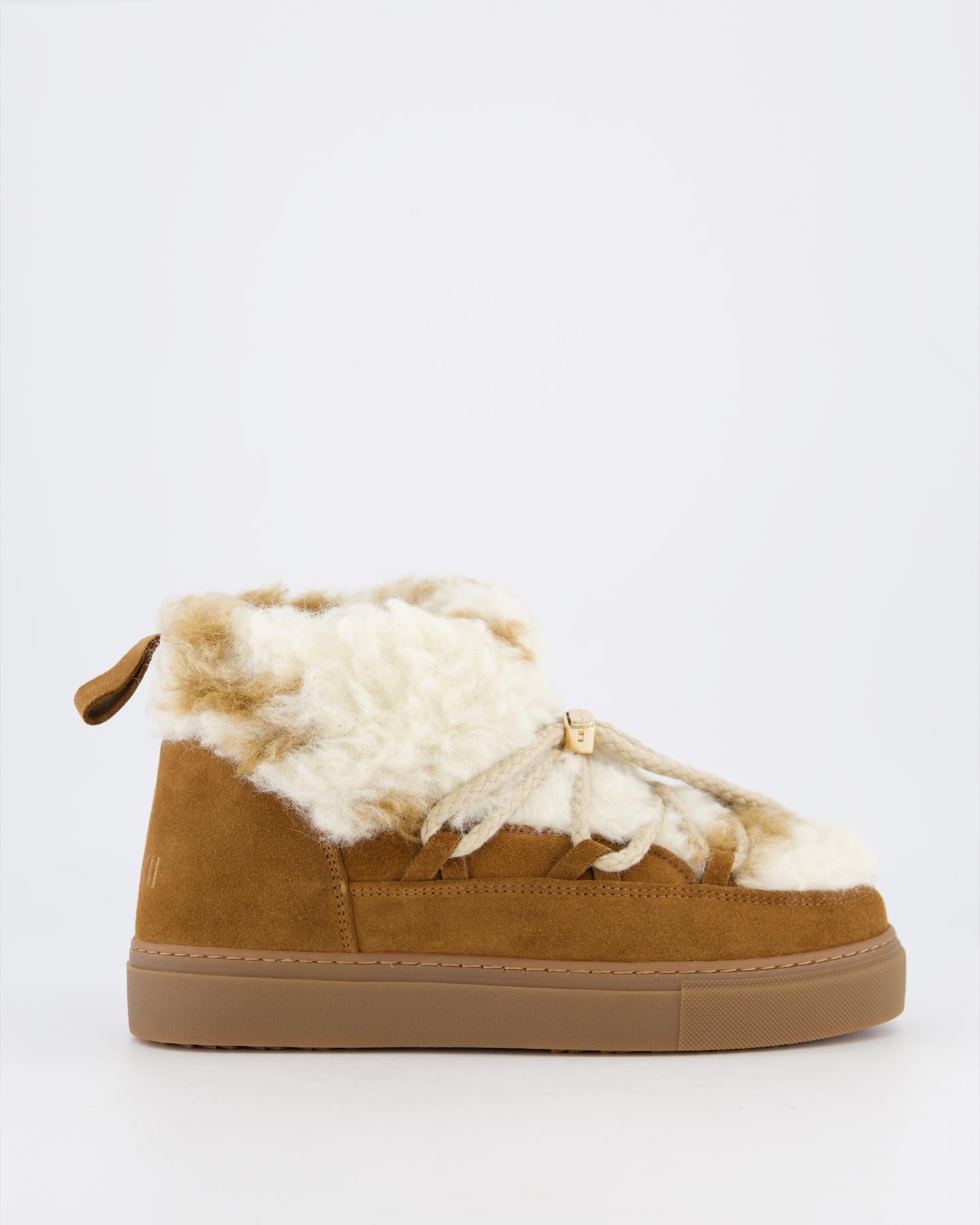 Dames Teddy Low Boot Ecru Bruin